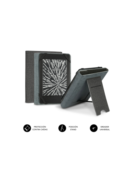 SUBBLIM FUNDA EBOOK CLEVER STAND 6'' GREY
