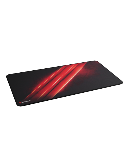 GENESIS Carbon 500 Maxi Flash G2 Alfombrilla de ratón para juegos Negro, Rojo