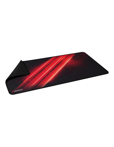 GENESIS Carbon 500 Maxi Flash G2 Alfombrilla de ratón para juegos Negro, Rojo