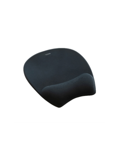 TooQ Alfombrilla para ratón ergonómica con reposamuñecas de Espuma Viscoelástica, Negro 2