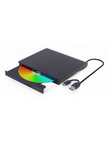 Gembird DVD-USB-031 unidad de disco óptico Interno DVD±RW Negro