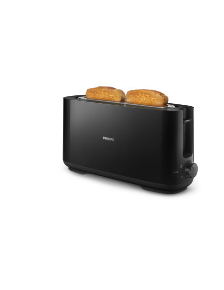 Philips Daily Collection HD2590/90 Tostadora - ranura larga, negro