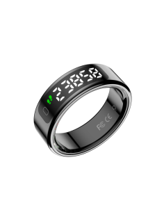 Leotec LESR01K11 rastreador de actividad LED Anillo inteligente rastreador de actividad IPX8 Negro