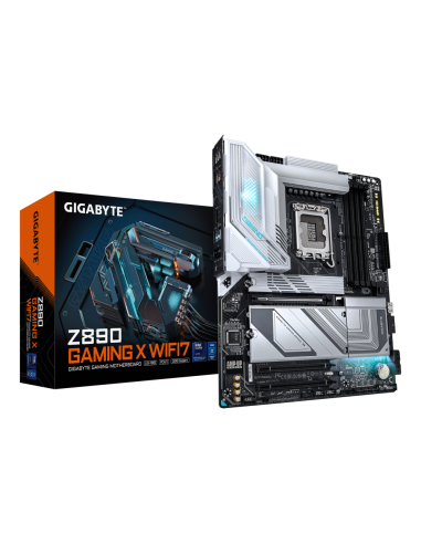 GIGABYTE Placa base Z890 GAMING X WIFI7 - Compatible con CPUs Intel Core Ultra (Serie 2), VRM de 16+1+2 fases, hasta 8800MHz DDR