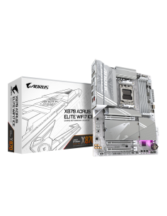 GIGABYTE X870 AORUS ELITE WIFI7 ICE Placa Base - Compatible con CPUs AMD Ryzen 9000, 16+2+2 fases VRM digital, hasta 8200MHz DDR