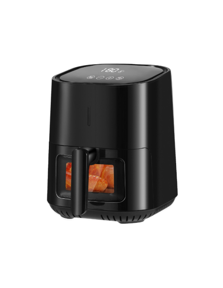 SILVER Praga IP390ATL Sencillo 4 L Independiente 1400 W Freidora de aire caliente Negro
