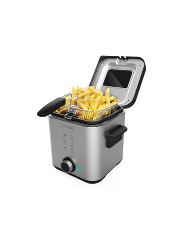 Cecotec 03102 freidora Sencillo 1,5 L Independiente 900 W Acero inoxidable