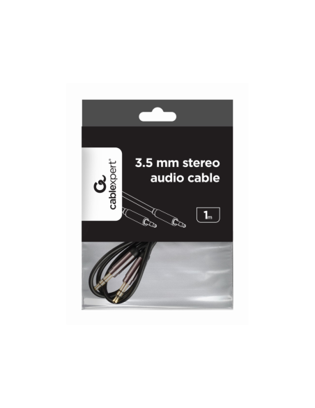 Gembird CCAP-444-1M cable de audio 3,5mm Negro