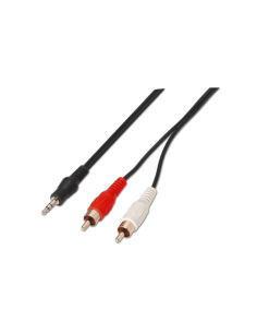 AISENS A128-0147 cable de audio 1,5 m 3,5mm 2 x RCA Negro