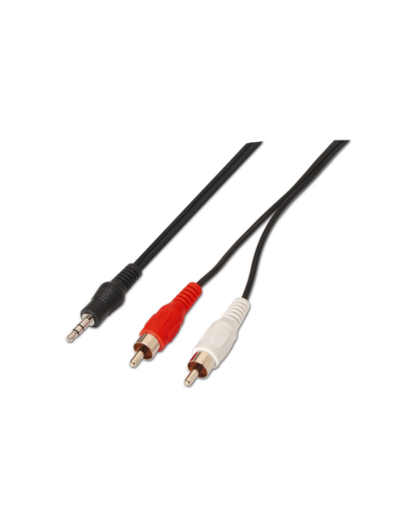 AISENS A128-0147 cable de audio 1,5 m 3,5mm 2 x RCA Negro