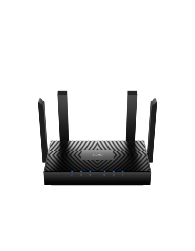 Cudy WR3000 router inalámbrico Gigabit Ethernet Doble banda (2,4 GHz / 5 GHz) Negro