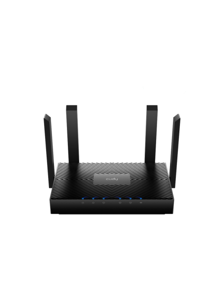 Cudy WR3000 router inalámbrico Gigabit Ethernet Doble banda (2,4 GHz / 5 GHz) Negro