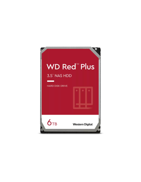 Western Digital Red Plus disco duro interno 6 TB 5400 RPM 256 MB 3.5" Serial ATA III