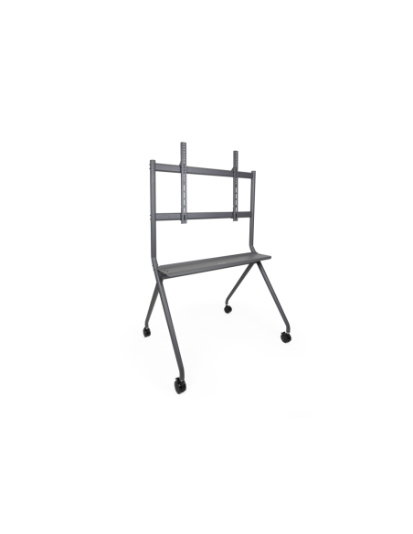 TooQ iSTAND Soporte de Suelo con Ruedas para Pantallas 50"- 86", Gris