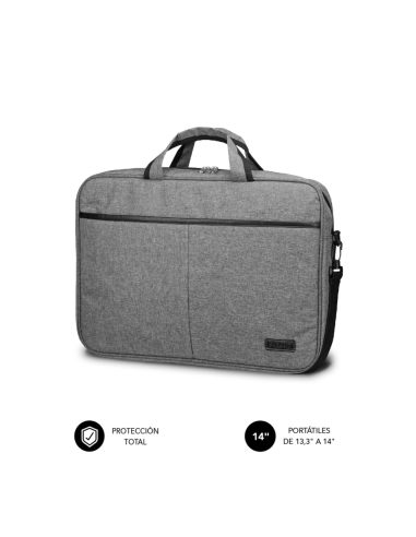 SUBBLIM Maletín Ordenador Elite Laptop Bag 13,3-14" Grey