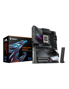 GIGABYTE Placa base Z890 AORUS MASTER - Compatible con CPUs Intel Core Ultra (Serie 2), VRM de 18+1+2 fases, hasta 9500MHz DDR5 