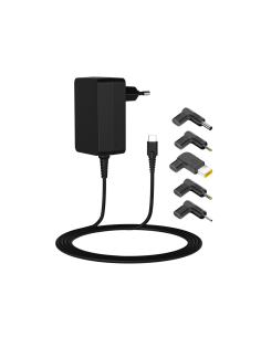 Leotec LENCSHOMETC45 cargador de dispositivo móvil Universal Negro Corriente alterna Carga rápida Interior