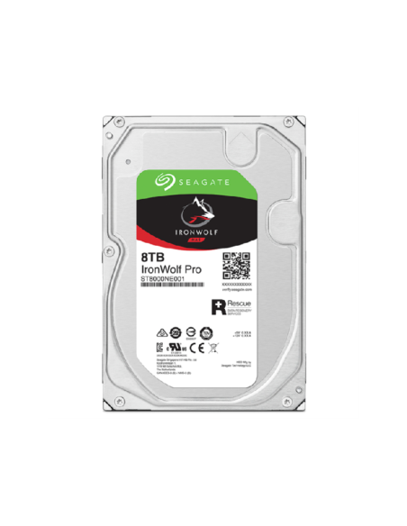 Seagate IronWolf Pro ST8000NT001 disco duro interno 8 TB 7200 RPM 256 MB 3.5" Serial ATA III