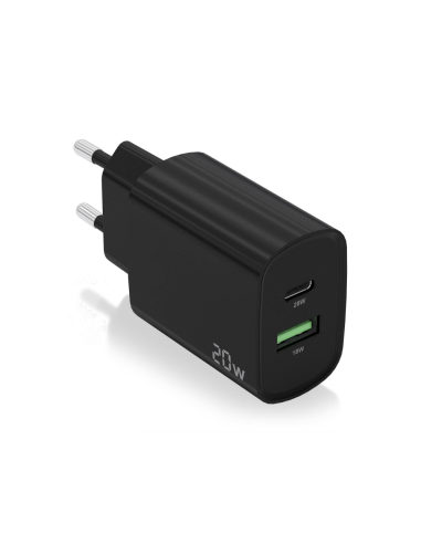 AISENS A110-0755 cargador de dispositivo móvil Universal Negro Corriente alterna Carga rápida Interior