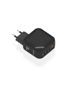 AISENS ASCH-100W4P029-BK cargador de dispositivo móvil Universal Corriente alterna Carga rápida Interior