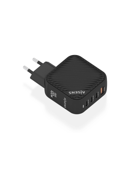 AISENS ASCH-100W4P029-BK cargador de dispositivo móvil Universal Corriente alterna Carga rápida Interior
