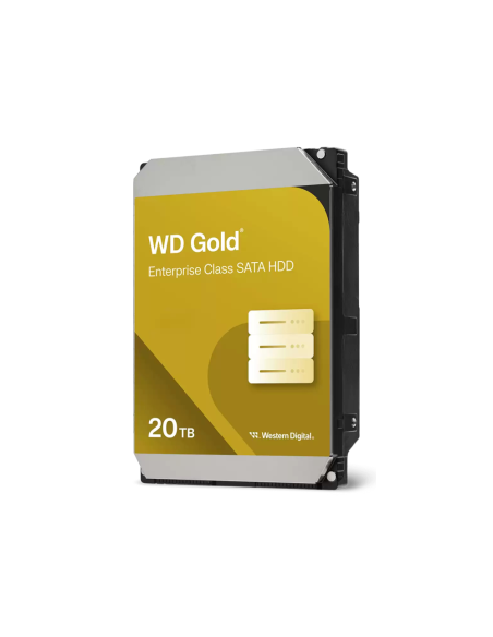 Western Digital Gold WD203KRYZ disco duro interno 20 TB 7200 RPM 512 MB 3.5" SATA