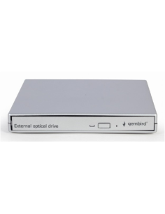 Gembird DVD-USB-021-SV unidad de disco óptico DVD±RW Plata