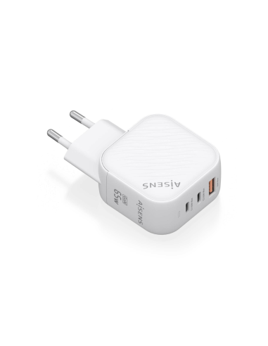AISENS ASCH-65W3P026-W cargador de dispositivo móvil Universal Corriente alterna Carga rápida Interior