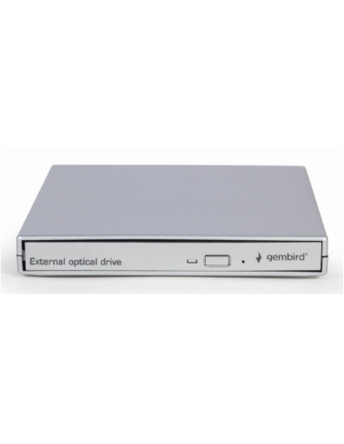 Gembird DVD-USB-021-SV unidad de disco óptico Interno DVD±RW Plata