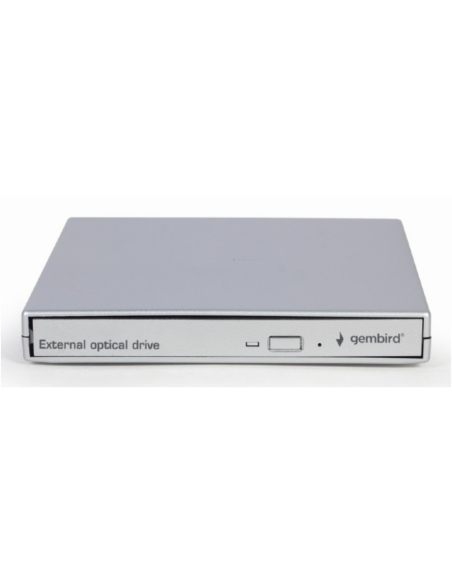 Gembird DVD-USB-021-SV unidad de disco óptico DVD±RW Plata
