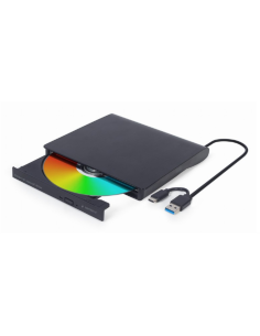 Gembird DVD-USB-031 unidad de disco óptico Interno DVD±RW Negro
