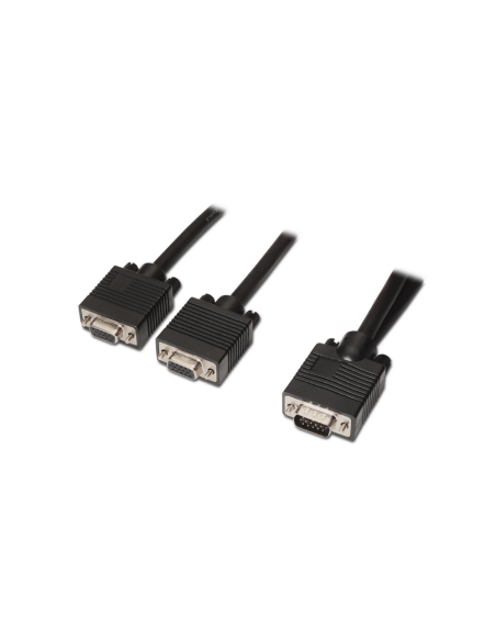 AISENS A113-0081 cable VGA 0,45 m VGA (D-Sub) 2 x VGA (D-Sub) Negro