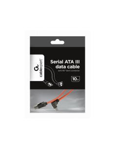 Gembird CC-SATAM-DATA90 cable de SATA 0,5 m Negro, Rojo