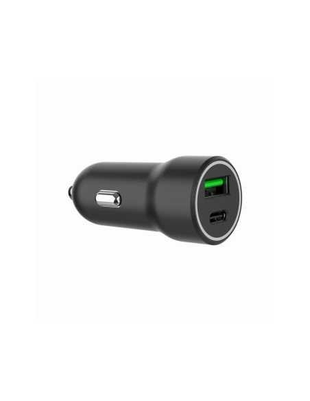 Gembird TA-UC-A2PDQC20-CAR-01 cargador de dispositivo móvil Universal Negro Encendedor de cigarrillos Carga rápida Auto