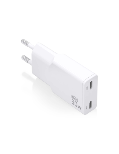 AISENS ASCH-30W2P048-W cargador de dispositivo móvil Cámara digital, MP3, MP4, Teléfono móvil, Navegante, Portátil, Consola de j