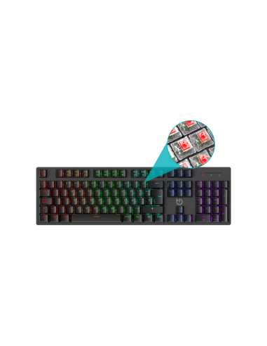Hiditec GK400 ARGB teclado Juego USB Negro