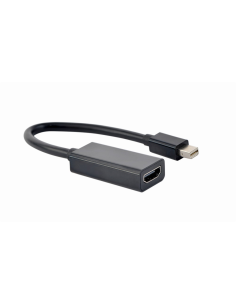 Gembird A-mDPM-HDMIF4K-01 0,15 m Mini DisplayPort HDMI Negro