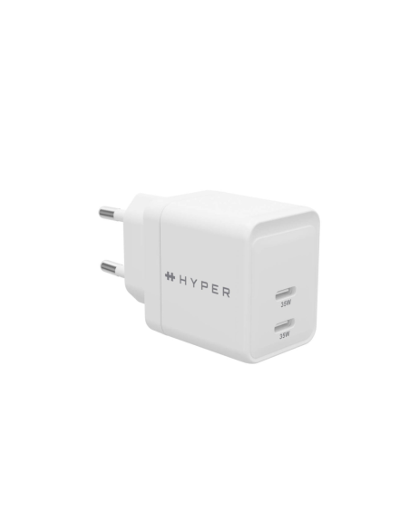 HYPER HJG35EU cargador de dispositivo móvil Auriculares, Auriculares, Smartphone, Ver Blanco Corriente alterna Carga rápida Inte