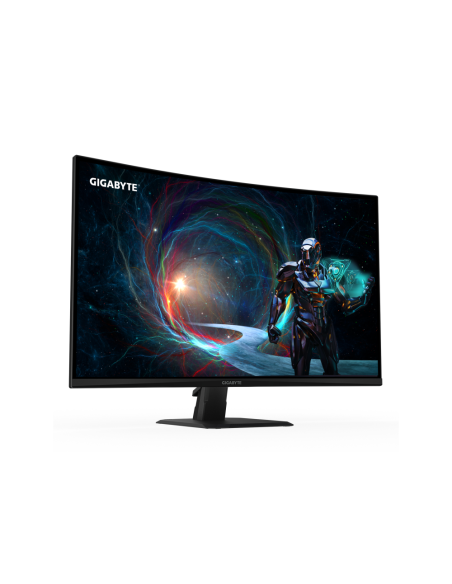 GIGABYTE GS32QCA 31.5" Monitor Curvo para Gaming QHD - 2560 x 1440, 180Hz, 1ms, 250 cd/m², FreeSync, HDR Ready, HDMI 2.0, Displa