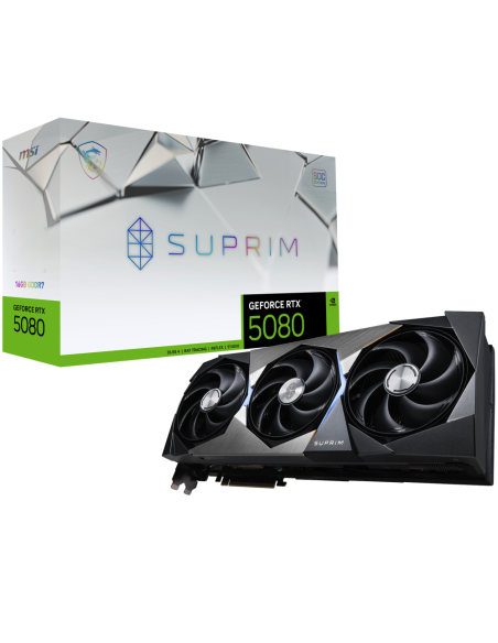 MSI SUPRIM GeForce RTX5080 16G SOC NVIDIA GeForce RTX 5080 16 GB GDDR7