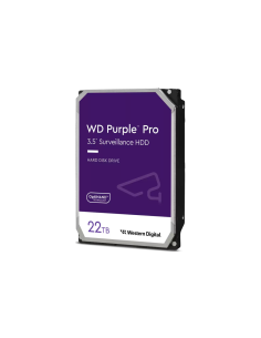 Western Digital Purple Pro disco duro interno 22 TB 7200 RPM 512 MB 3.5" Serial ATA III