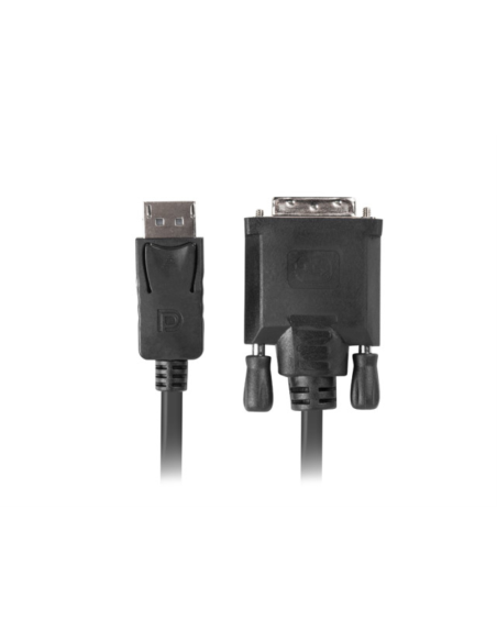 Lanberg CA-DPDV-10CU-0018-BK adaptador de cable de vídeo 1,8 m DisplayPort DVI-D Negro