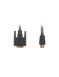 Lanberg CA-HDDV-10CC-0005-BK adaptador de cable de vídeo 0,5 m HDMI tipo A (Estándar) DVI-D Negro