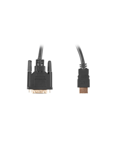Lanberg CA-HDDV-20CU-0030-BK adaptador de cable de vídeo 3 m HDMI tipo A (Estándar) DVI-D Negro