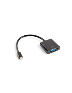 Lanberg AD-0006-BK adaptador de cable de vídeo 0,2 m VGA (D-Sub) Mini DisplayPort Negro