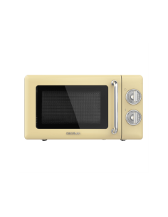 Cecotec 01708 microondas Beige, Acero inoxidable Microondas con grill Encimera 20 L 700 W
