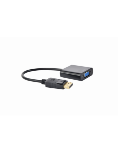 Gembird A-DPM-VGAF-02 adaptador de cable de vídeo 0,15 m VGA (D-Sub) DisplayPort Negro