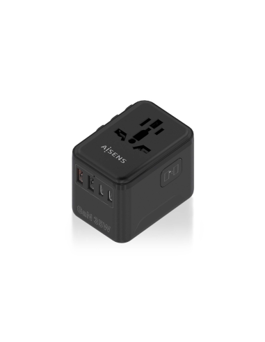 AISENS ASPS-2A3C09-BK cargador de dispositivo móvil Corriente alterna Carga rápida Interior
