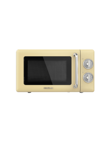 Cecotec 01708 microondas Beige, Acero inoxidable Microondas con grill Encimera 20 L 700 W