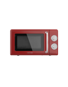 Cecotec 01710 microondas Encimera Microondas con grill 20 L 700 W Rojo, Acero inoxidable